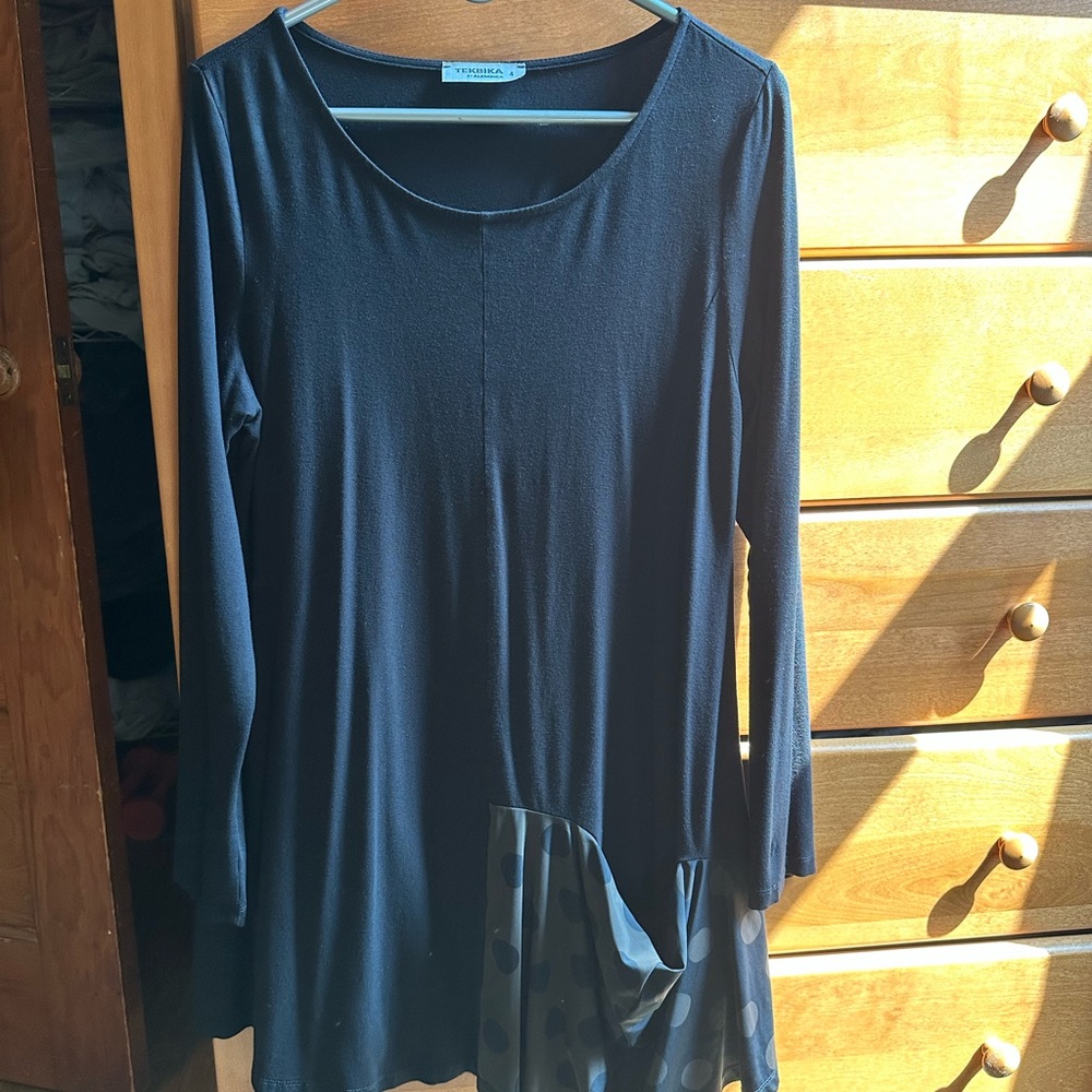 Tekbika tunic slouchy taupe pocket